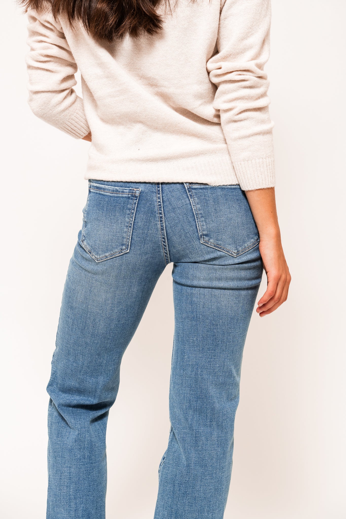 VMFLASH Straight Jeans - Medium Blue Denim